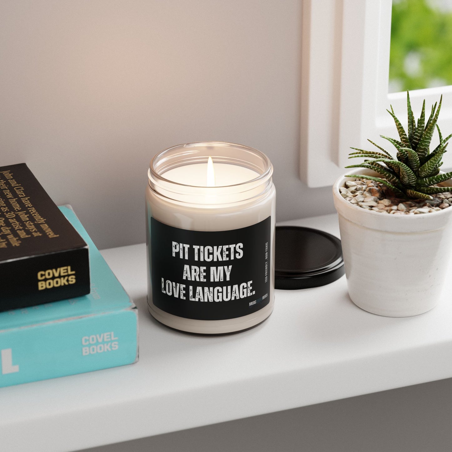 Pit Tickets are my Love Language Scented Soy Candle, 9oz - Perfect Gift for Any Live Music Lover