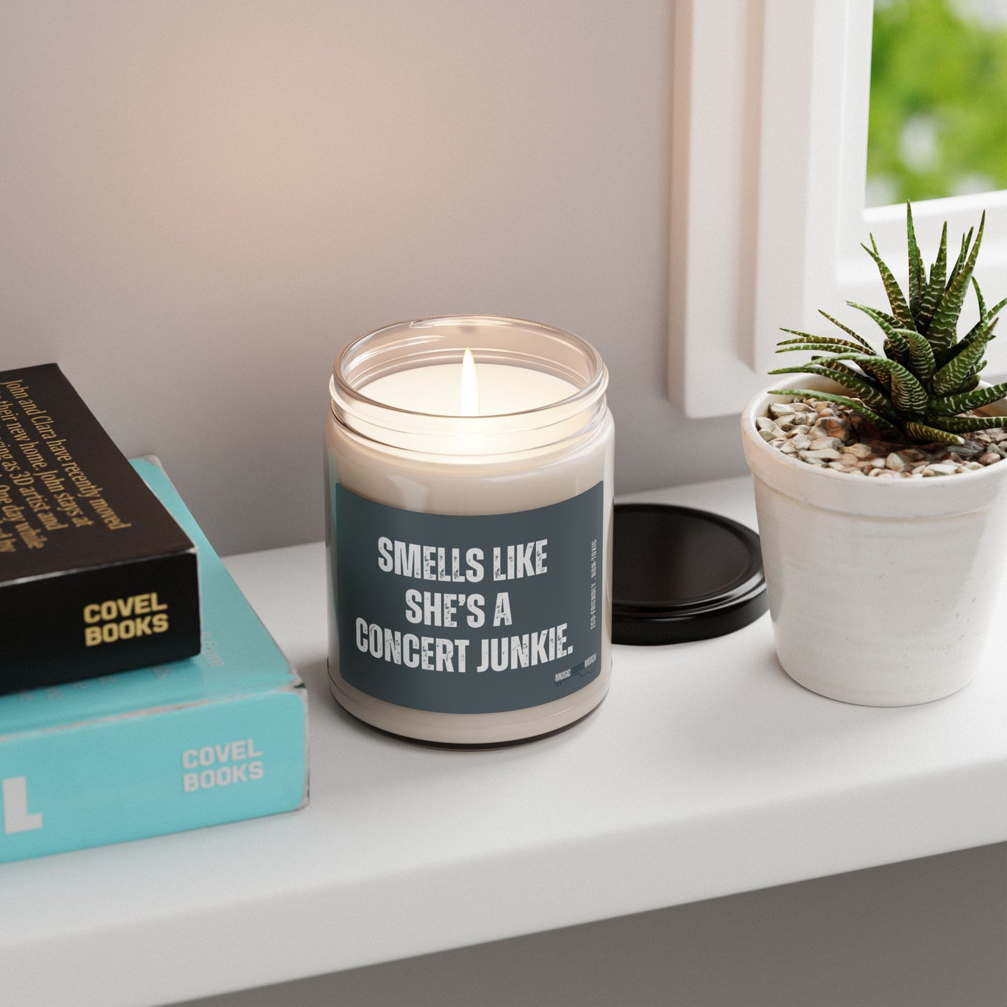 Concert Junkie Scented Soy Candle, 9oz - Perfect Gift for Any Live Music Lover