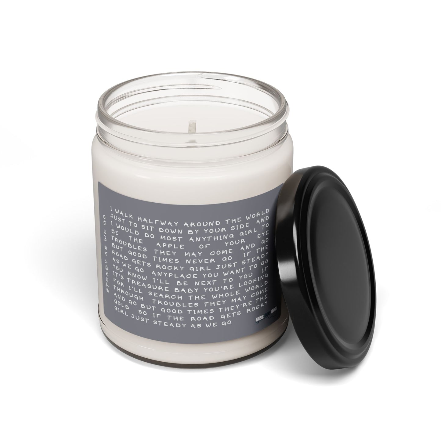 Song Lyrics Scented Soy Candle, 9oz - Perfect Gift for Any Music Lover