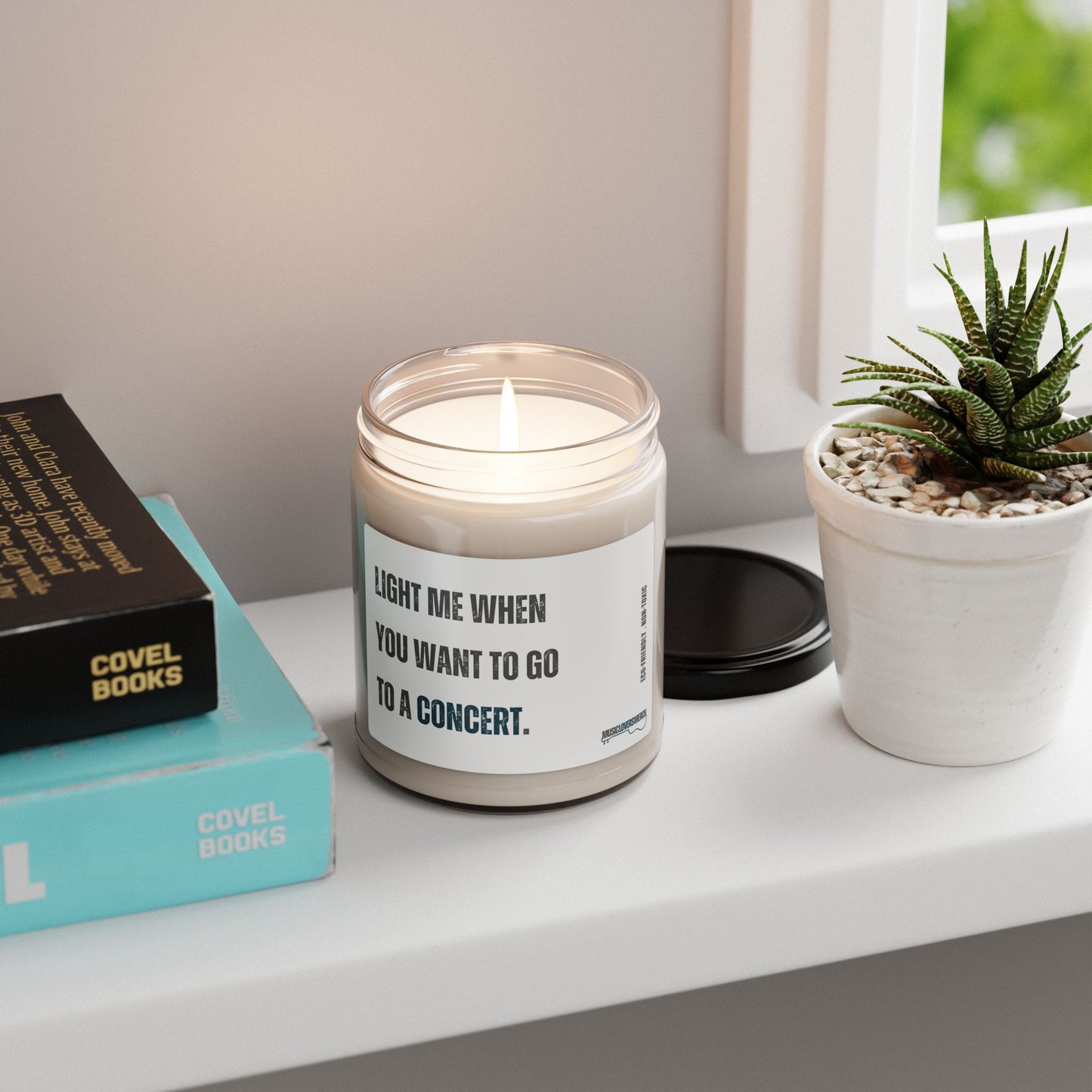 Concert Lover Scented Soy Candle, 9oz - Perfect Gift for Any Music Lover
