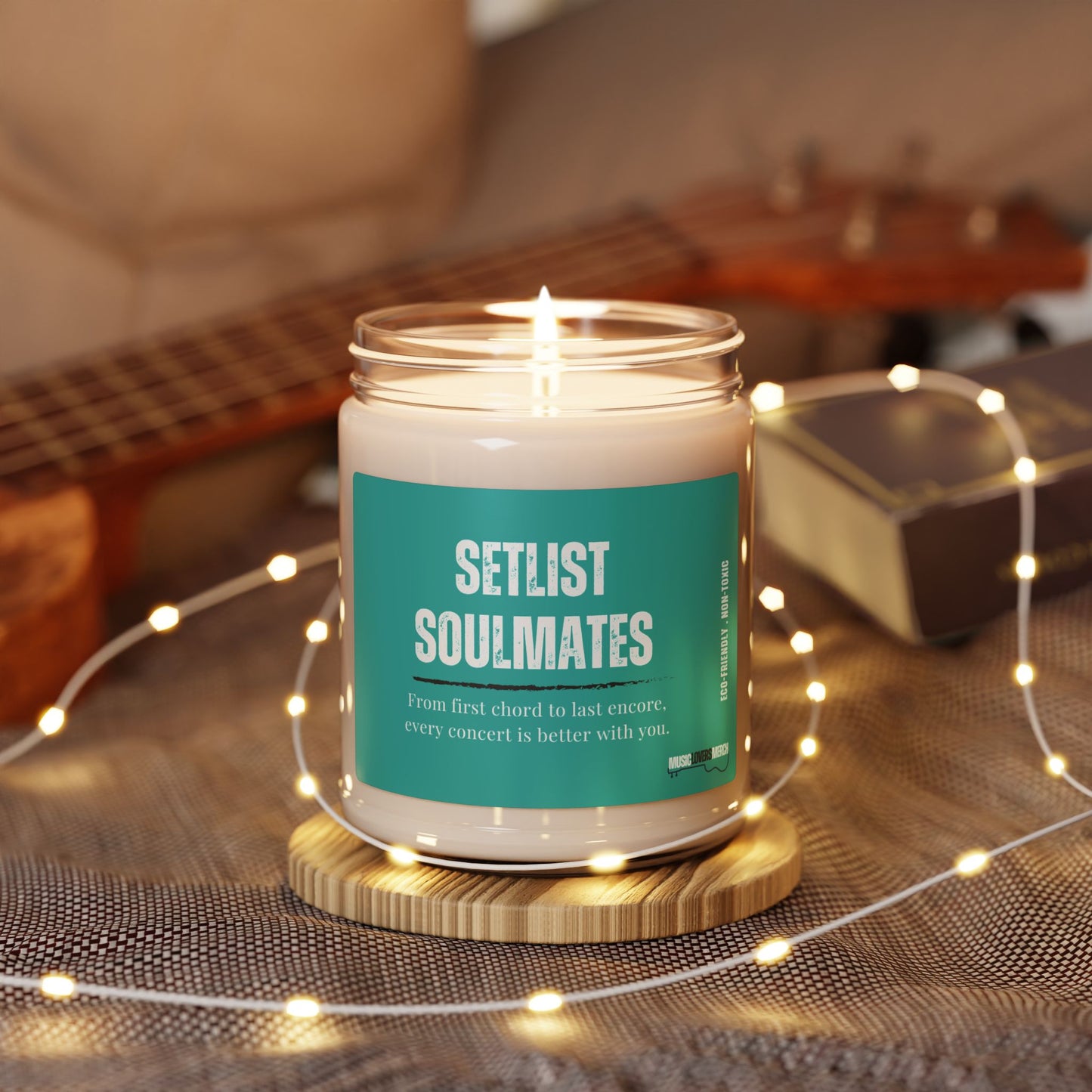 Setlist Soulmates Scented Soy Candle, 9oz - Perfect Gift for Any Live Music Lover