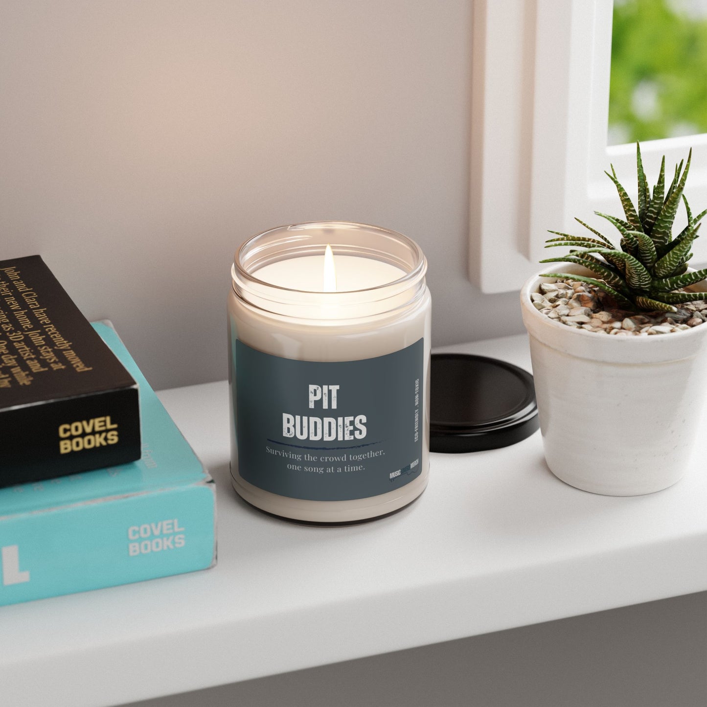 Pit Buddies Scented Soy Candle, 9oz - Perfect Gift for Any Live Music Lover
