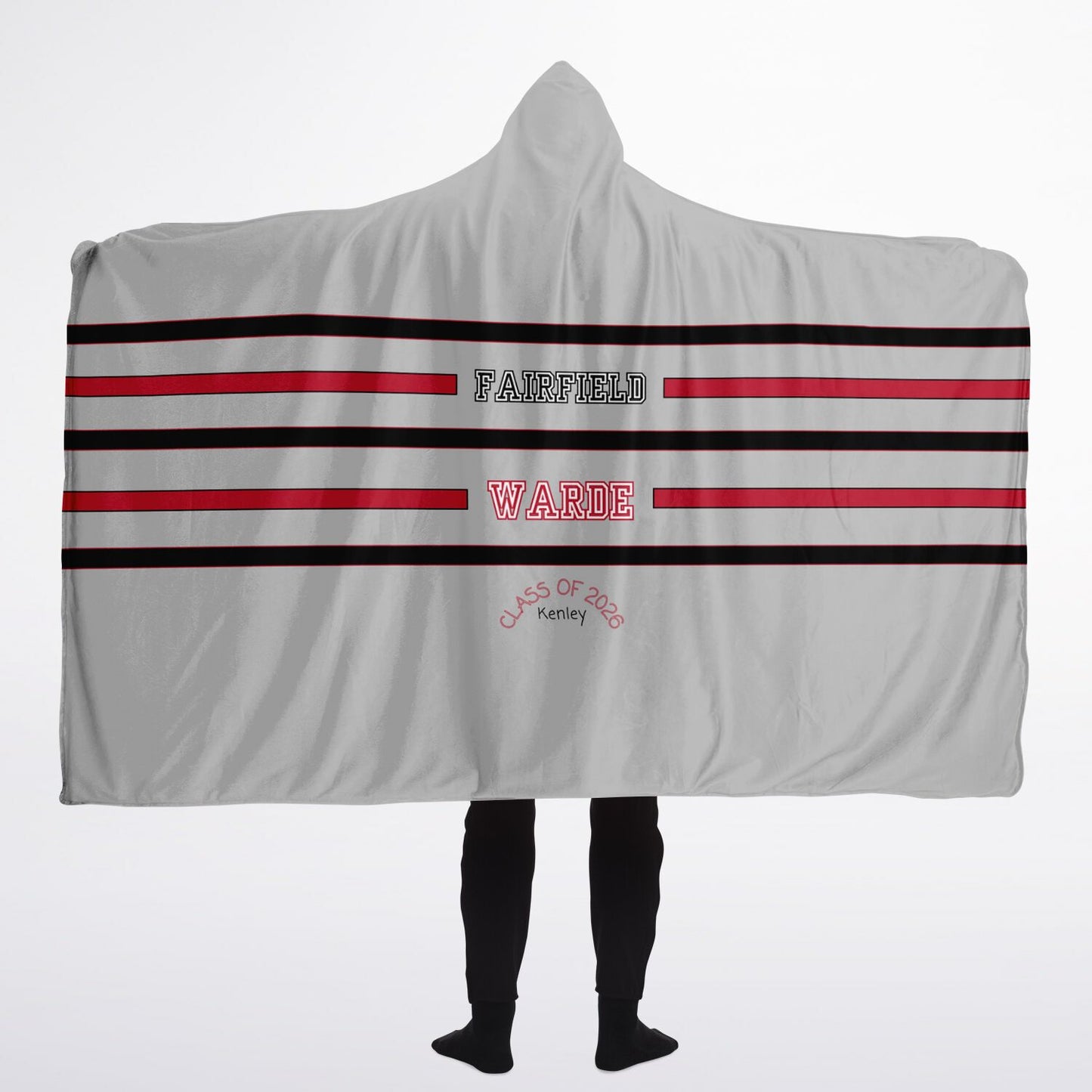 Campus Cozy Personalized Sherpa Hooded Blanket - Fairfield Warde Fundraiser