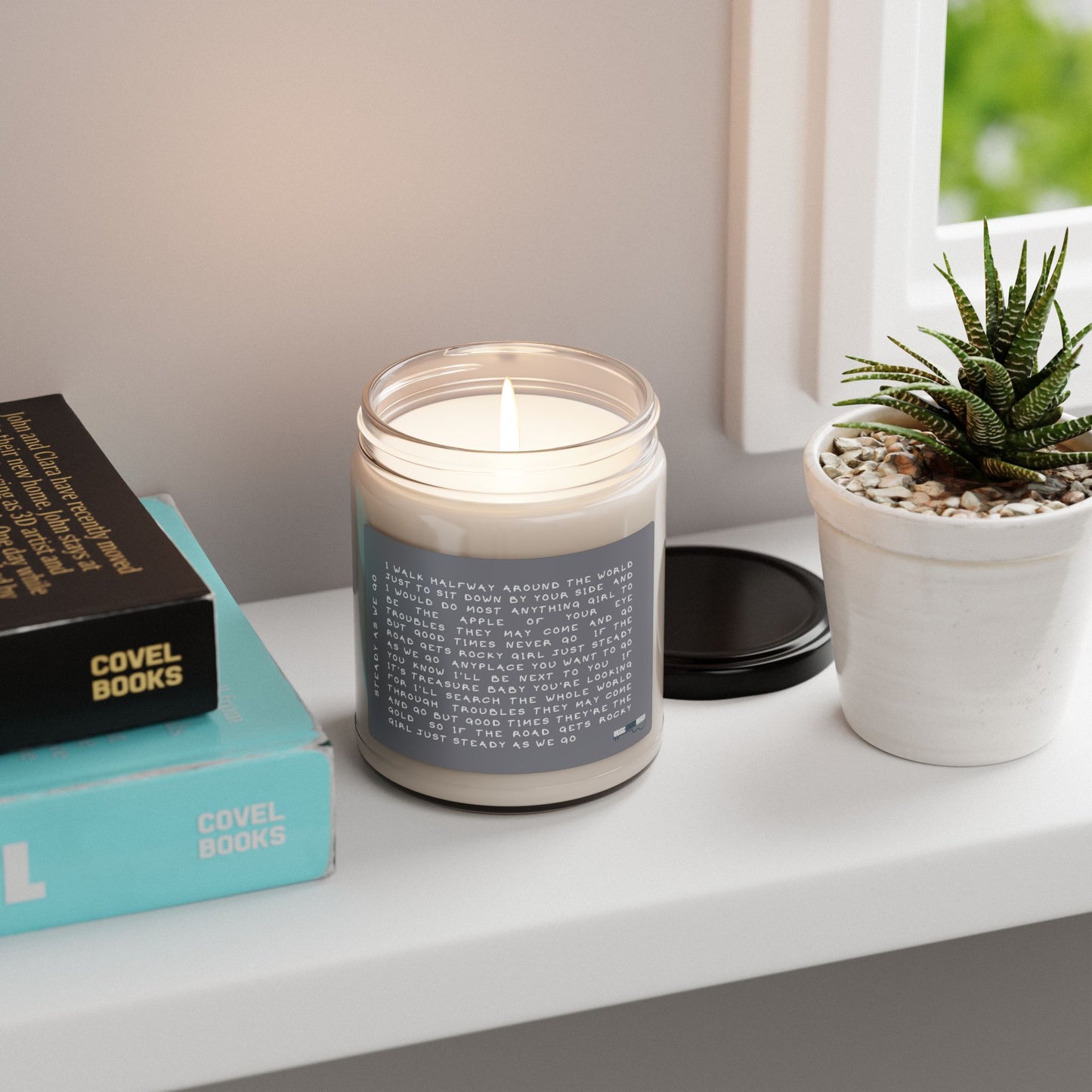 Song Lyrics Scented Soy Candle, 9oz - Perfect Gift for Any Music Lover
