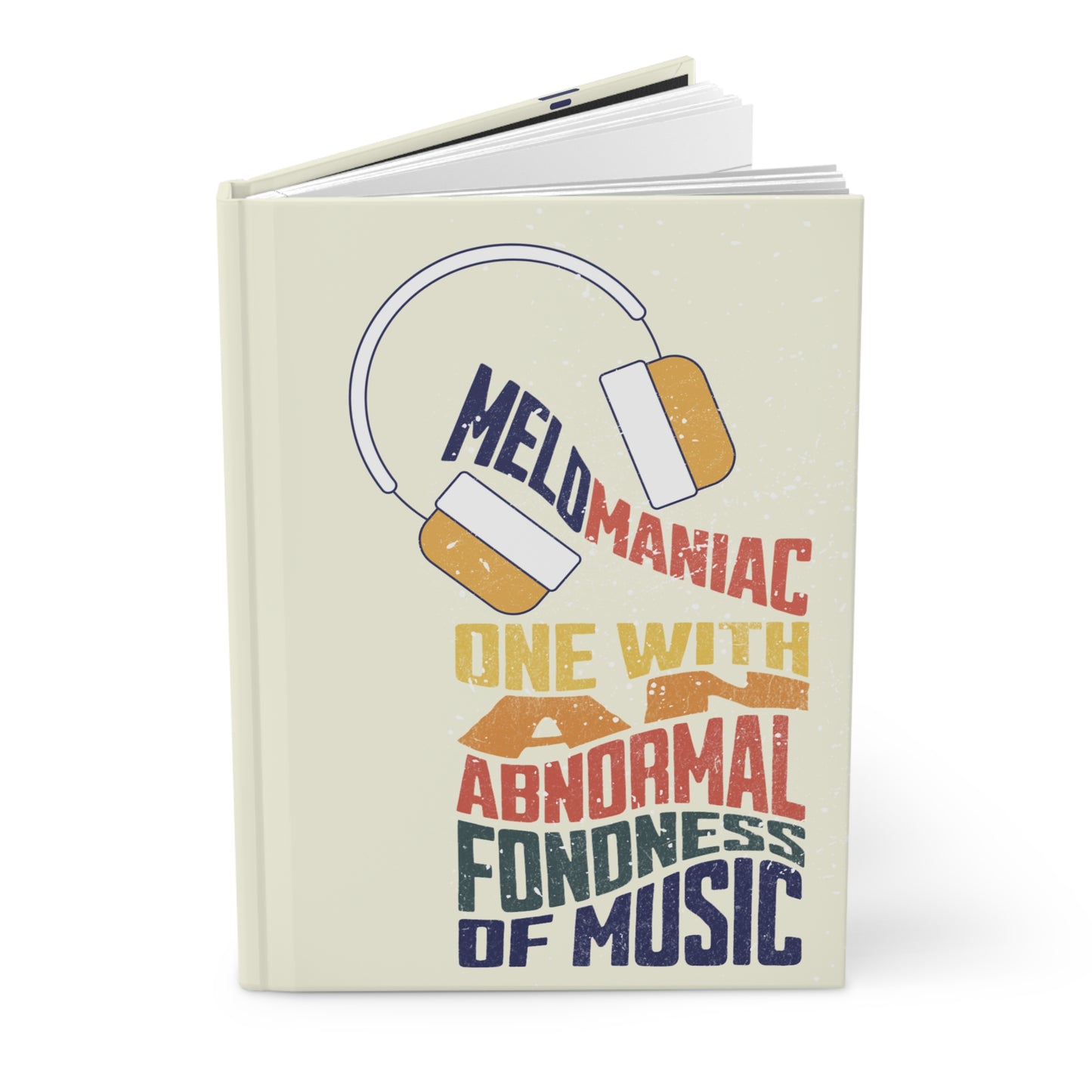 Music Lover's Hardcover Journal, Ideal for Musicians & Songwriters, Gifts for Music Lovers, Music-Themed Diary, Personalized Journal