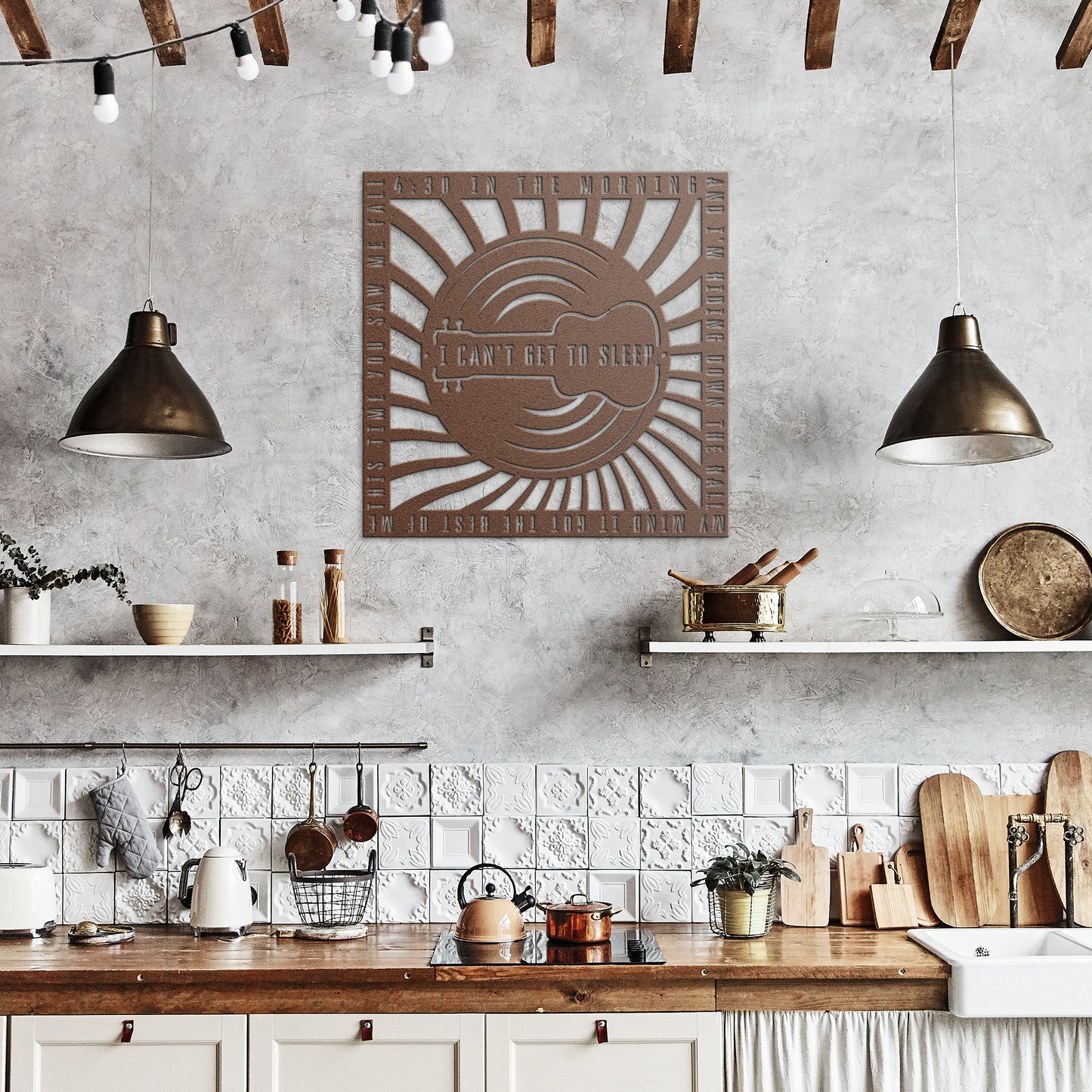 Personalized_Lyrics_Die-Cut_Metal_Sign_Copper_Rustic_Kitchen_Mockup.png