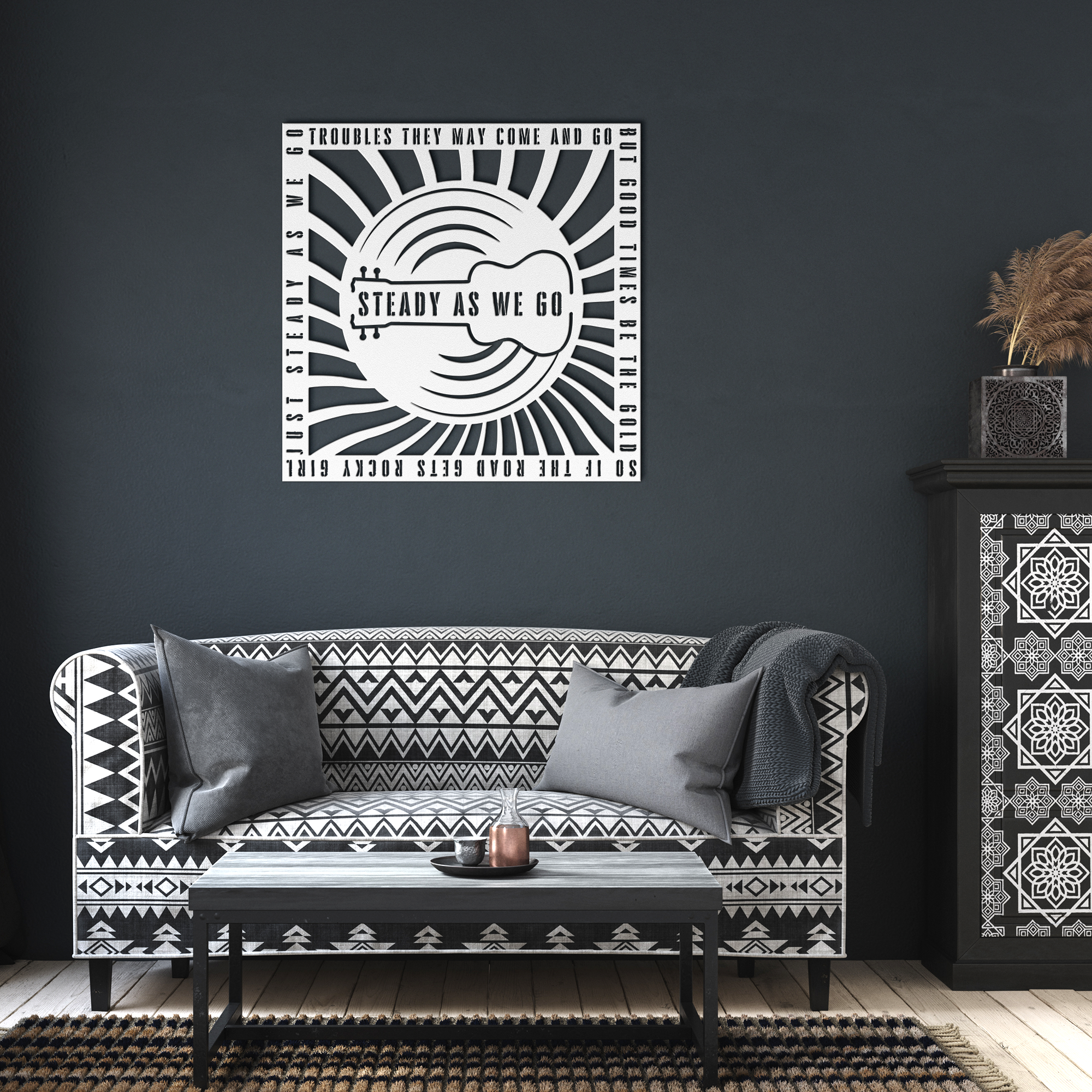 Personalized_Lyrics_Die-Cut_Metal_Wall_A_White_Dark_Living_Room_Mockup.png