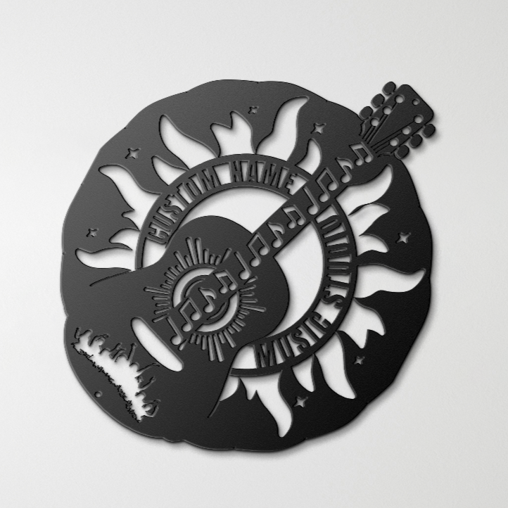 Personalized_Music_Metal_Sign_Black_Farmhouse_Bedroom_Mockup.png