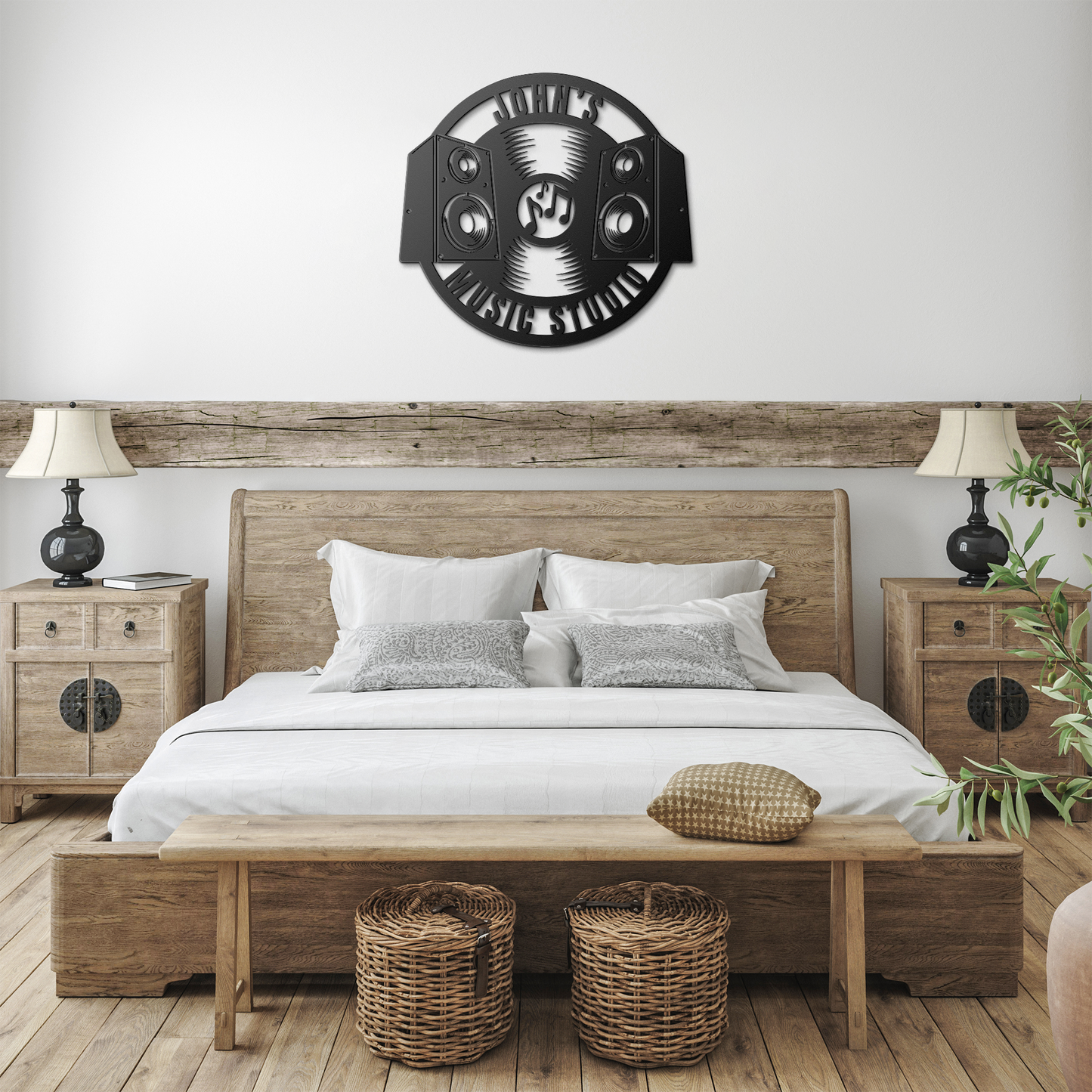 Personalized_Music_Studio_Die-Cut_Metal__Black_Farmhouse_Bedroom_Mockup.png