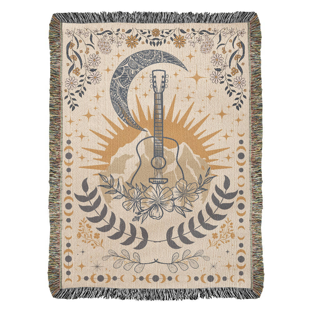 Music Inspired Woven Blanket