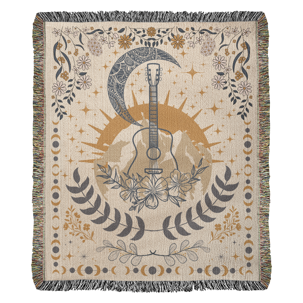 Music Inspired Woven Blanket
