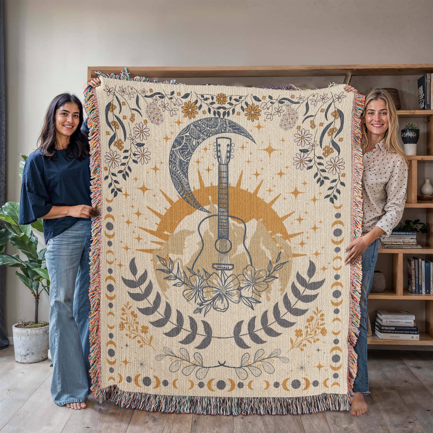 Music Inspired Woven Blanket