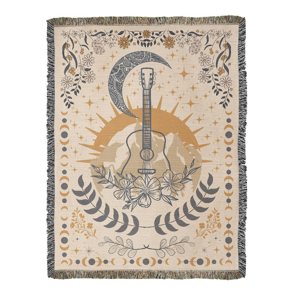 Music Inspired Woven Blanket