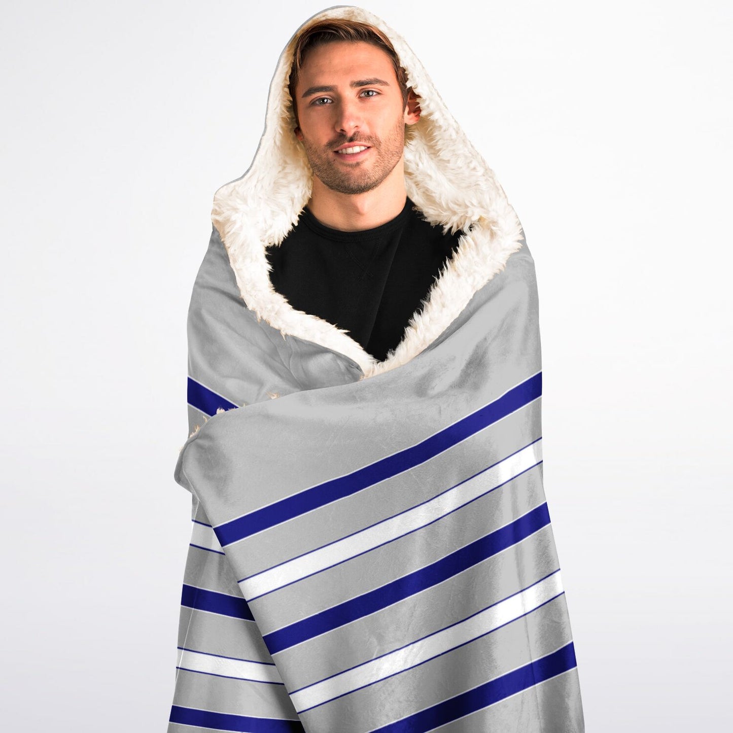 Campus Cozy Personalized Sherpa Hooded Blanket - College Colors - Fairfield Warde Fundraiser