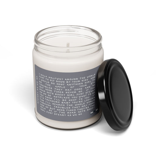 Song Lyrics Scented Soy Candle, 9oz - Perfect Gift for Any Music Lover
