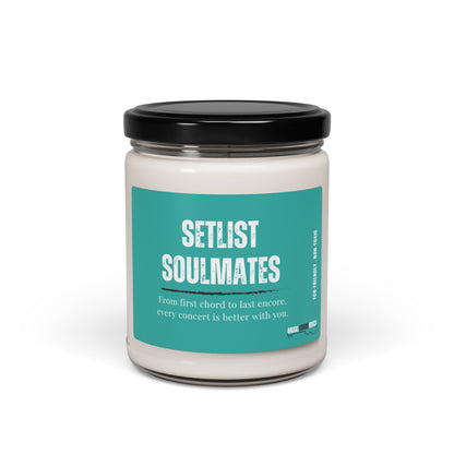 Setlist Soulmates Scented Soy Candle, 9oz - Perfect Gift for Any Live Music Lover