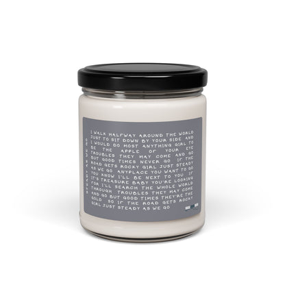 Song Lyrics Scented Soy Candle, 9oz - Perfect Gift for Any Music Lover