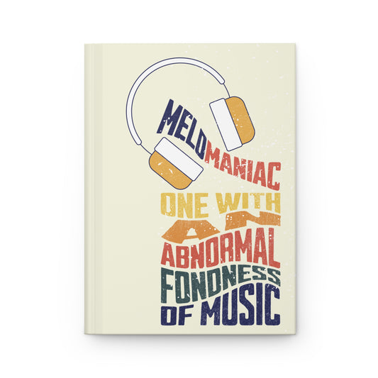 Music Lover's Hardcover Journal, Ideal for Musicians & Songwriters, Gifts for Music Lovers, Music-Themed Diary, Personalized Journal