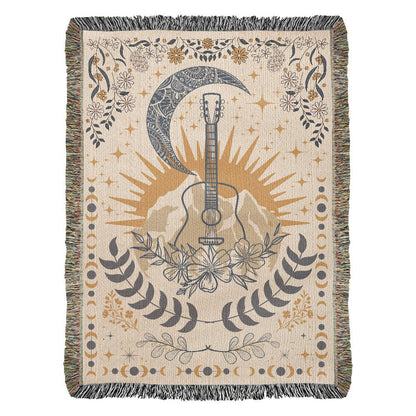 Music Inspired Woven Blanket