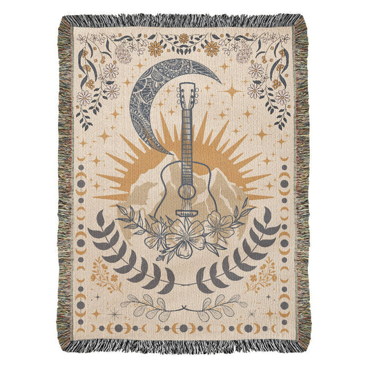 Music Inspired Woven Blanket