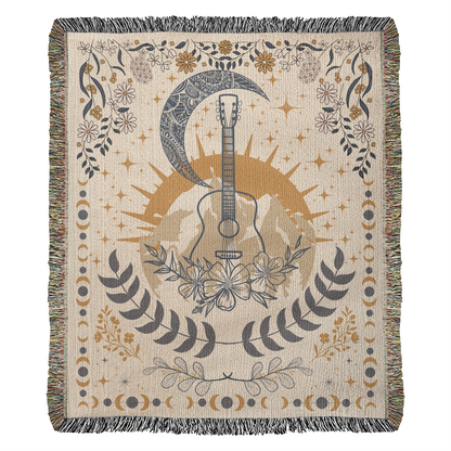 Music Inspired Woven Blanket