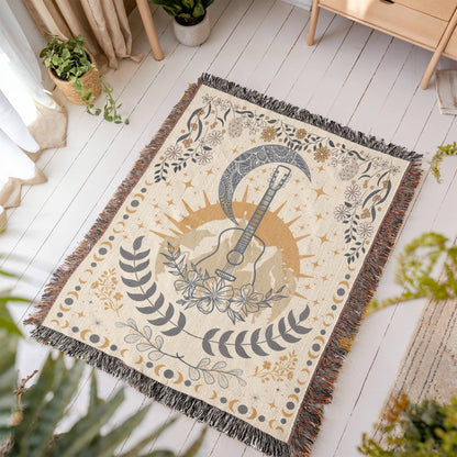 Music Inspired Woven Blanket