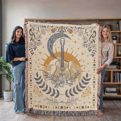 Music Inspired Woven Blanket